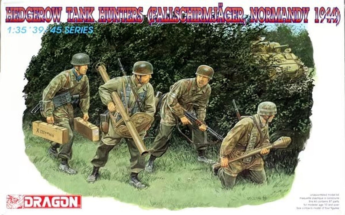 Dragon Models 6127 1/35 Hedgerow Tank Hunters - Fallschirmjäger (Normandy 1944) Model Kit