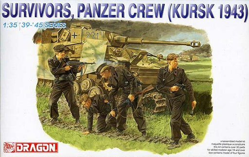 Dragon Models 6129 1/35 Survivors, Panzer Crew (Kursk 1943) Model Kit