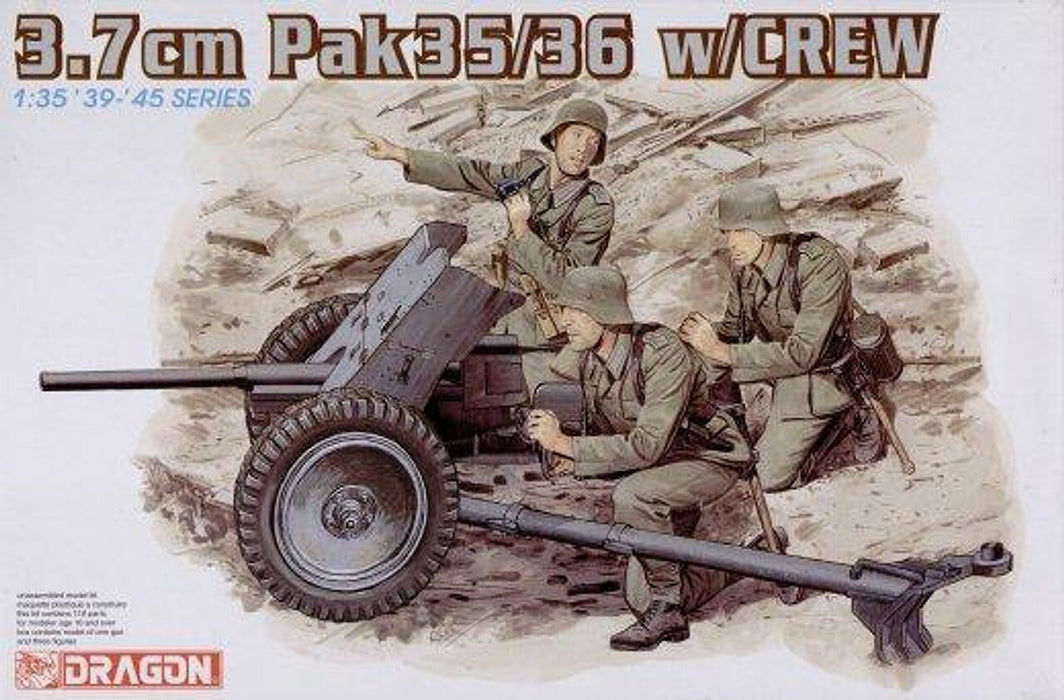 Dragon Models 6152 1/35 3.7cm Pak 35/36 with Crew Model Kit