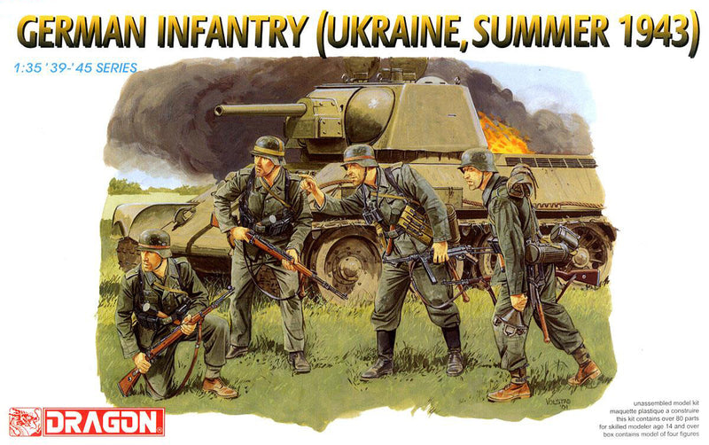 Dragon Models 6153 1/35 German Infantry (Ukraine, Summer 1943) Model Kit