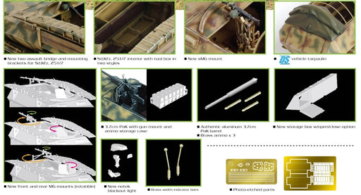 Dragon Models 6224 1/35 Sd.Kfz.251/7 Ausf.C Pionierpanzerwagen (3n1) Model Kit