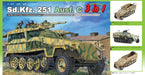 Dragon Models 6224 1/35 Sd.Kfz.251/7 Ausf.C Pionierpanzerwagen (3n1) Model Kit
