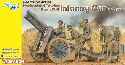 Dragon Models 6261 1/35 15cm s.IG.33 Infantry Gun with Crew Model Kit