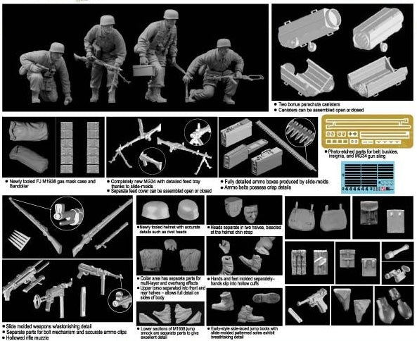 Dragon Models 6276 1/35 1st Fallschirmjager Division (Holland 1940) Model Kit