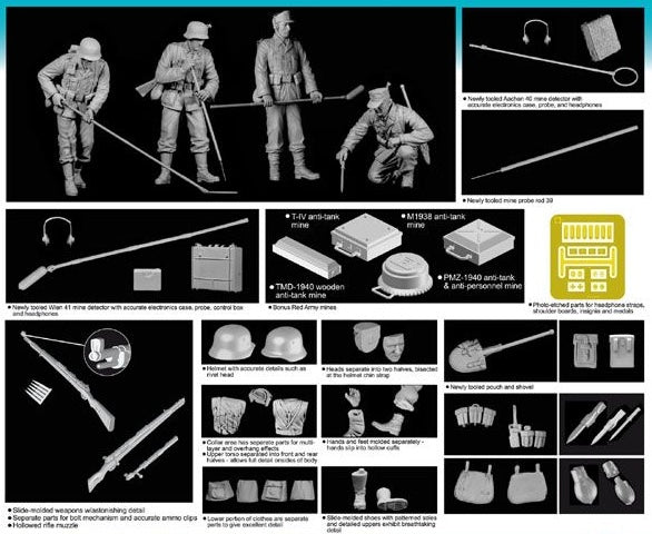 Dragon Models 6280 1/35 German Mine Detectors Model Kit