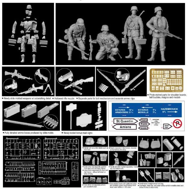 Dragon Models 6281 1/35 Germania Regiment (France 1940) Model Kit