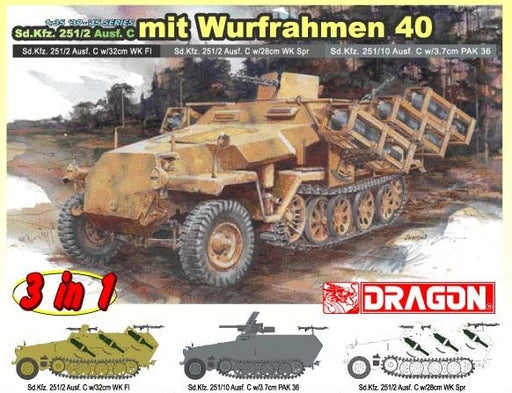 Dragon Models 6284 1/35 Sd.Kfz.251/2 Ausf.C mit Wurfrahmen 40 Model Kit