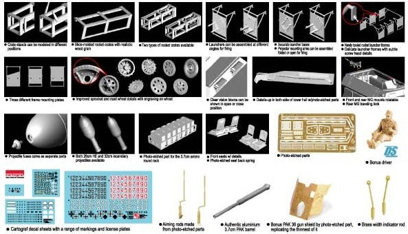 Dragon Models 6284 1/35 Sd.Kfz.251/2 Ausf.C mit Wurfrahmen 40 Model Kit