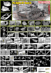 Dragon Models 6291 1/35 Pz.Kpfw.IV Ausf.C Model Kit