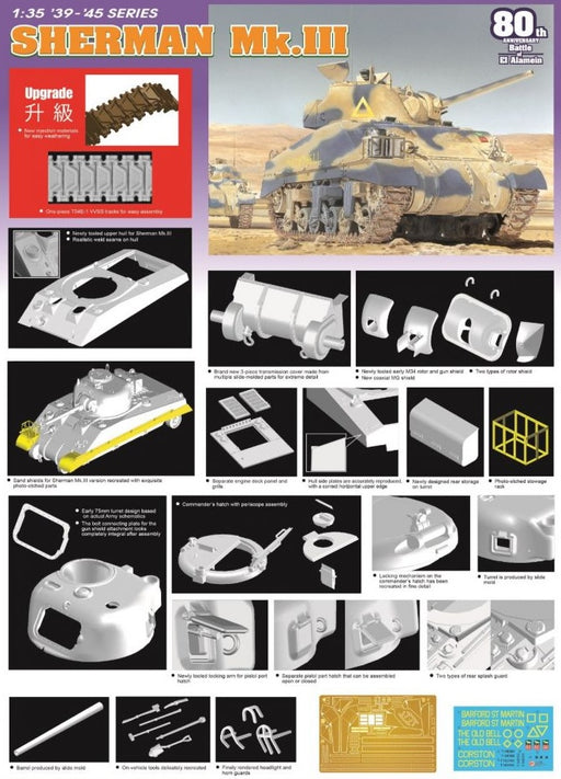 Dragon Models 6313 1/35 Sherman Mk.III British Version Model Kit