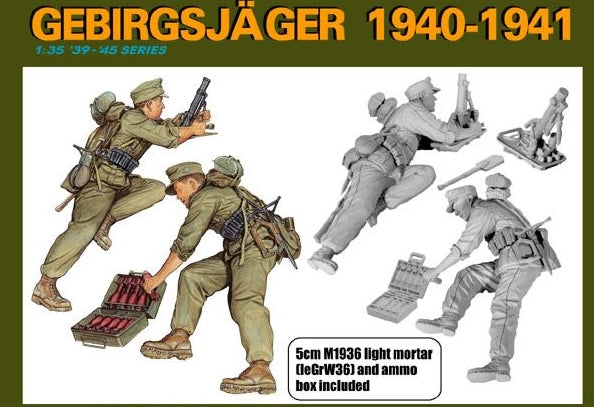 Dragon Models 6345 1/35 German Gebirgsjäger 1940-1941 Model Kit