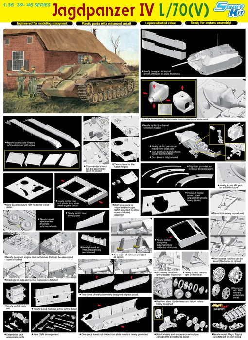 Dragon Models 6397 1/35 Jagdpanzer IV L/70(V) (SmartKit) Model Kit