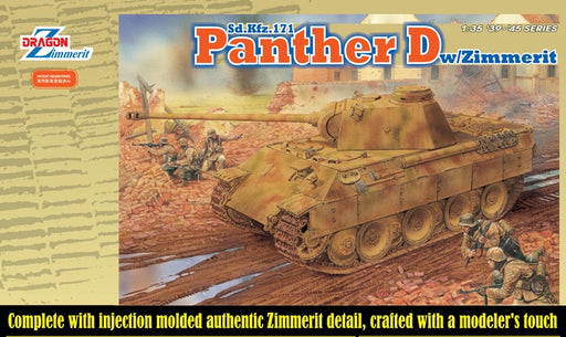 Dragon Models 6428 1/35 German Panther D Late Ver. with Zimmerit Model Tank Kit