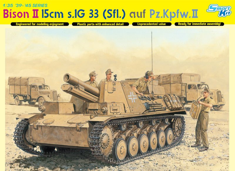 Dragon Models 6440 1/35 Bison II 15cm s.IG 33 (Sfl.) auf Pz.Kpfw.II Model Kit