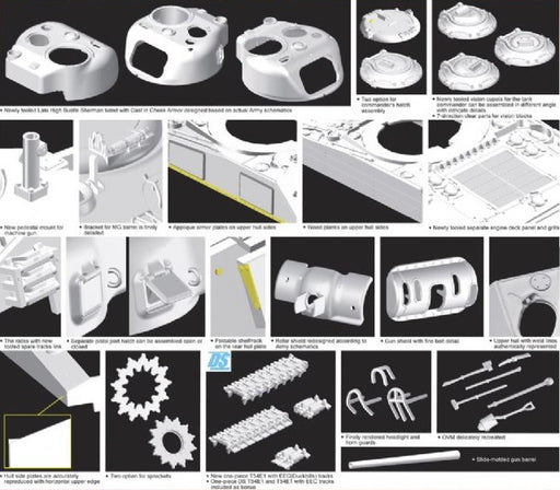 Dragon Models 6462 1/35 USMC M4A2(W) Late Production PTO (2in1) Model Kit