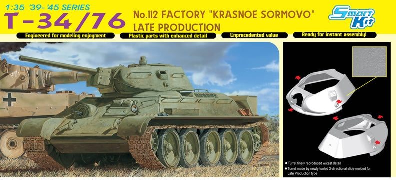 Dragon Models 6479 1/35 T-34/76 No.112 Factory "Krasnoe Sormovo" Late Production Model Kit
