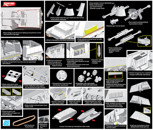 Dragon Models 6535 1/35 Sd.Kfz.165 Hummel-Wespe Model Kit