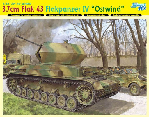 Dragon Models 6550 1/35 3.7cm FlaK 43 Flakpanzer IV "Ostwind" Model Kit