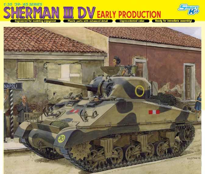 Dragon Models 6573 1/35 Sherman III DV Early Production (SmartKit) Model Kit