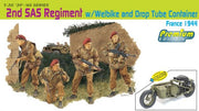 Dragon Models 6586 1/35 2nd SAS Regiment w/ Welbike and Drop Tube Container France 1944 Model Kit