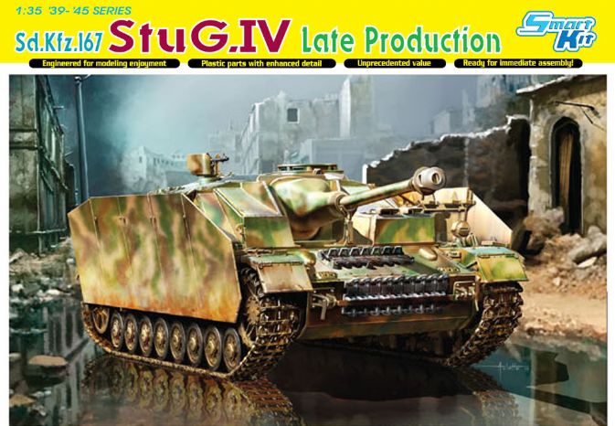 Dragon Models 6612 1/35 Sd.Kfz.167 StuG.IV Late Production (SmartKit) Model Kit