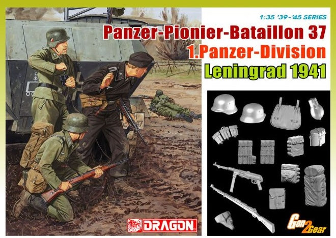 Dragon Models 6651 1/35 Panzer-Pionier-Battaillon 37, 1. Panzerdivision (Leningrad 1941) Model Kit