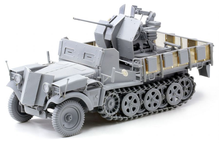 Dragon Models 6677 1/35 Sd.Kfz.10/5 w/Armoured Cab fur 2cm flak 38 Model Kit