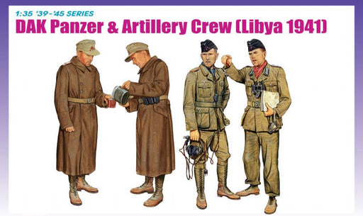 Dragon Models 6693 1/35 DAK Panzer & Artillery Crew (Libya 1941) Model Kit