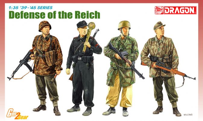 Dragon Models 6694 1/35 Defense of the Reich German Soldiers Figures Model Kit