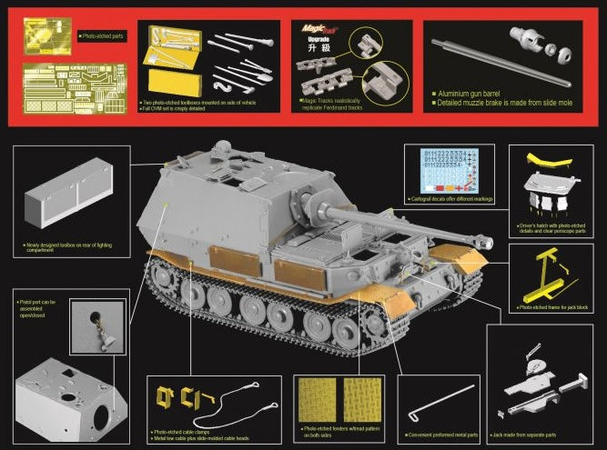Dragon Models 6726 1/35 Sd.Kfz.184 Ferdinand (Kursk 1943) Model Kit