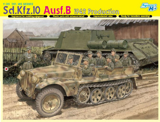 Dragon Models 6731 1/35 Sd.Kfz.10 Ausf. B 1942 Production (SmartKit) Model Kit