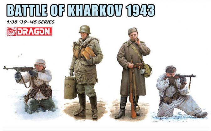 Dragon Models 6782 1/35 Battle of Kharkov 1943 German Soldiers Figures Model Kit