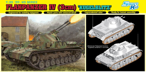 Dragon Models 6889 1/35 Flakpanzer Iv Kugelblz Sk Tank Model Kit