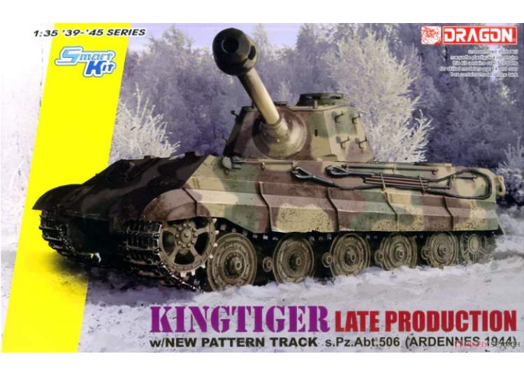Dragon Models 6900 1/35 German Kingtiger (s.Pz.Abt.506 Ardennes 1944) Model Tank Kit
