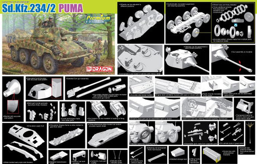 Dragon Models 6943 1/35 Sd.Kfz.234/2 Puma Premium Edition Model Kit