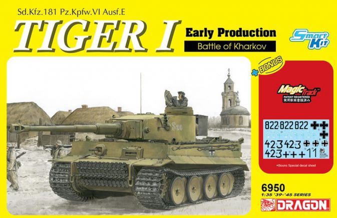 Dragon Models 6950 1/35 Tiger I Early Prod Battle of Kharkov Model Kit