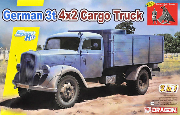 Dragon Models 6974 1/35 German 3t 4x2 Cargo Truck 2n1 Model Kit