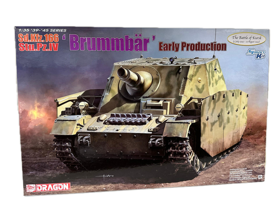 Dragon Models 6992 1/35 Sd.Kfz.166 Stu.Pz.IV 'Brummbar' Early Production (The Battle of Kursk) Model Tank Kit
