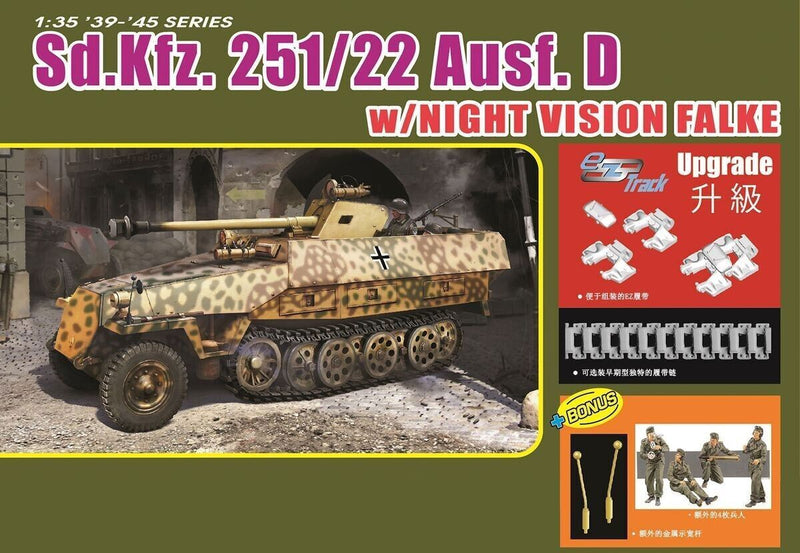 Dragon Models 6994 1/35 d.Kfz. 251/22 Ausf. D with Night Vision Falke Model Tank Kit