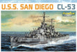 Dragon Models 7052 1/700 USS San Diego CL53 Atlanta Class Light Cruiser Premium Edition Model Ship Kit