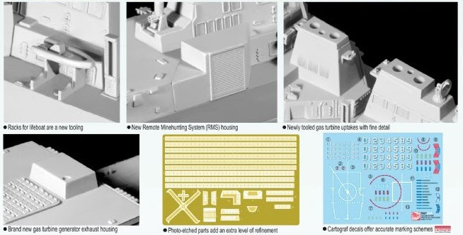 Dragon Models 7057 1/700 USS Pinckney DDG-91 Arleigh Burke Class Flight IIA Destroyer Model Ship Kit