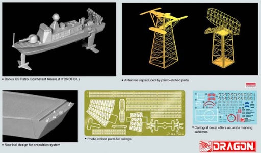 Dragon Models 7068 1/700 USS Ingraham FFG-61 Model Ship Kit
