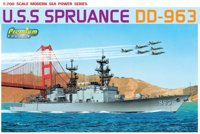 Dragon Models 7084 1/700 USS Spruance DD-963 Model Ship Kit