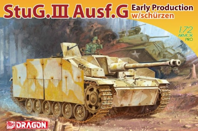 Dragon Models 7354 1/72 StuG.III Ausf.G Early Production with Schürzen Model Tank Kit