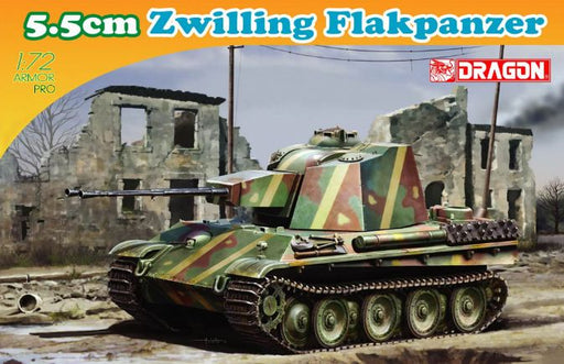 Dragon Models 7488 1/72 5.5cm Zwilling Flakpanzer Model Tank Kit