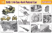 Dragon Models 75037 SAS 1/4 Ton 4x4 Patrol Car Model Kit