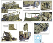 Dragon Models 75052 1/6 Scale 1/4 Ton 4x4 Truck with .50 CAL Browning Machine Gun Model Kit