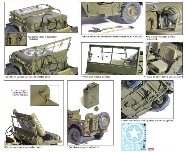 Dragon Models 75052 1/6 Scale 1/4 Ton 4x4 Truck with .50 CAL Browning Machine Gun Model Kit
