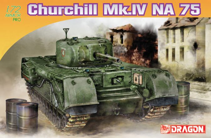 Dragon Models 7507 1/72 Churchill Mk.IV NA 75 Model Tank Kit