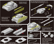 Dragon Models 7629 1/72 Pz.Kpfw. IV Ausf. J Final Production Model Tank Kit